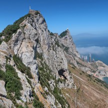 Northern peaks of Gibraltar's rock